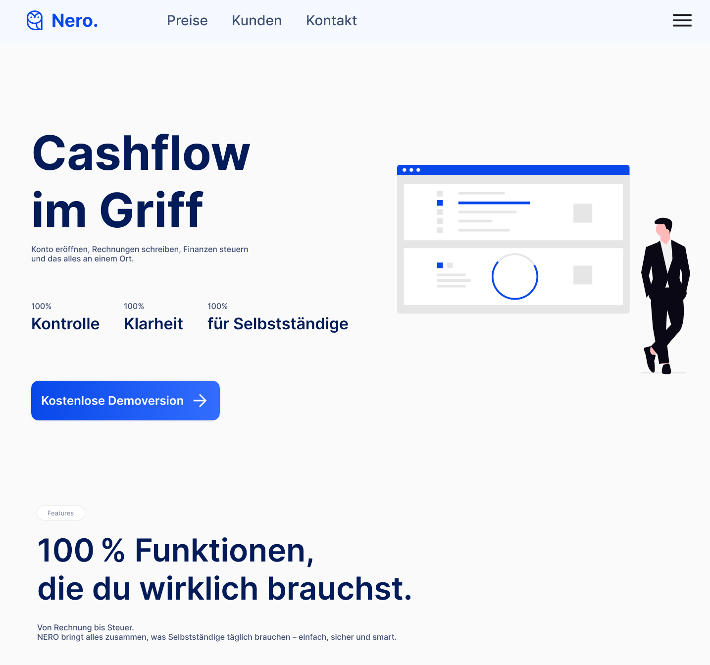 UX/UI Design eines Fintech-Unternehmens
